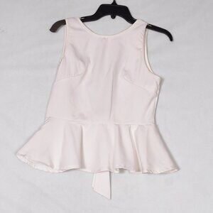 SheIn Peplum White Women's Blouse Size Medium